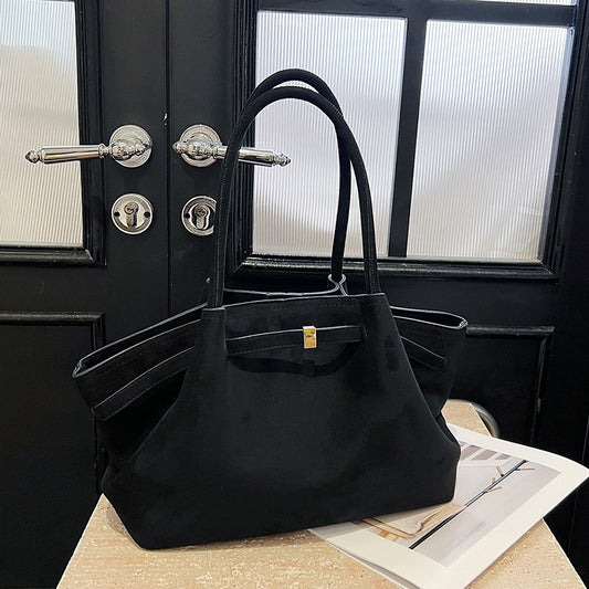 Bolso Tote de Terciopelo de Gran Capacidad Estilo Retro Urban