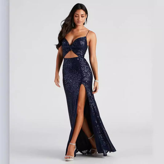 Vestido sin mangas con calado decorativo