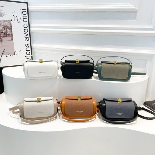 Bolso Cuadrado Pequeño de Hombro Retro Estilo Lujo