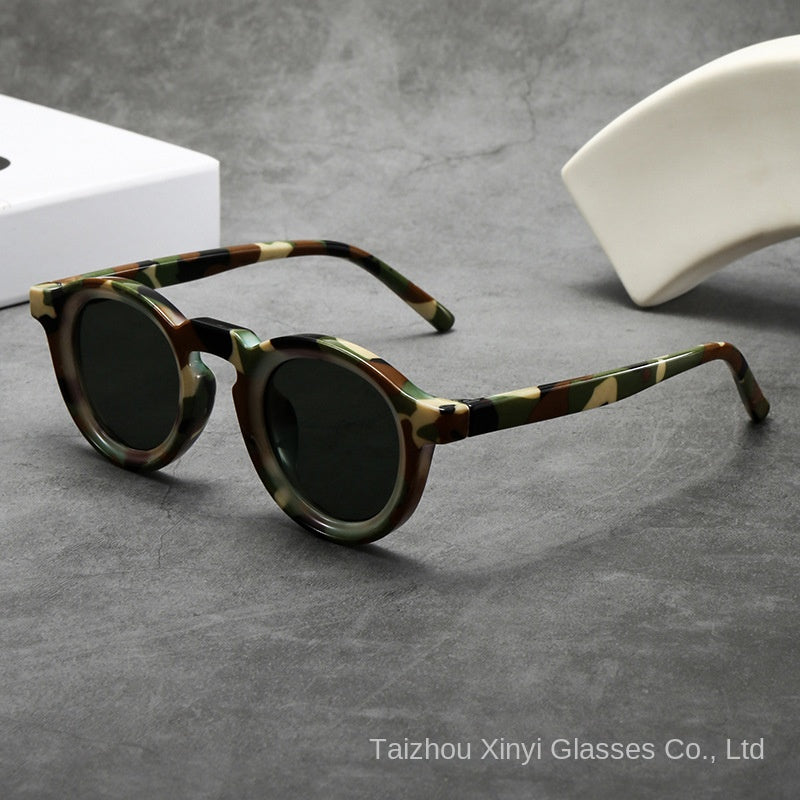 Gafas de Sol Redondas Vintage Montura Pequeña Protección UV400