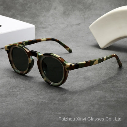 Gafas de Sol Redondas Vintage Montura Pequeña Protección UV400
