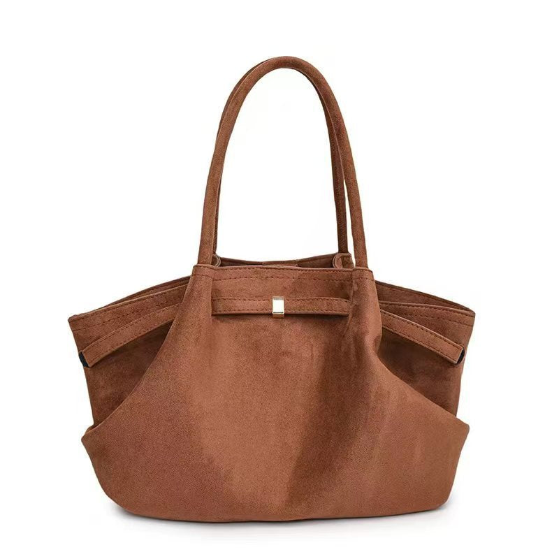 Bolso Tote de Terciopelo de Gran Capacidad Estilo Retro Urban