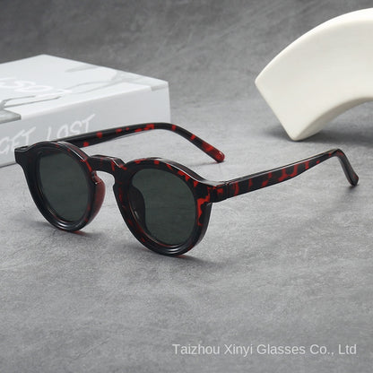 Gafas de Sol Redondas Vintage Montura Pequeña Protección UV400