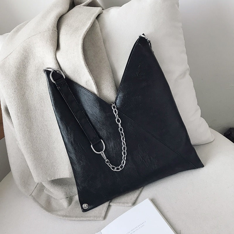 Bolso tote de PU de hombro versátil