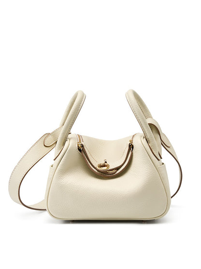 Bolso mini de piel genuina tipo doctor bag versátil