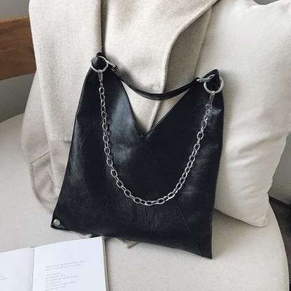 Bolso tote de PU de hombro versátil