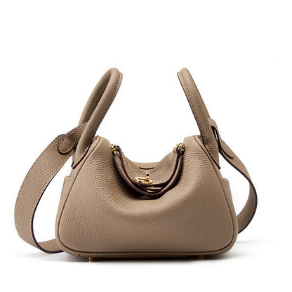 Bolso mini de piel genuina tipo doctor bag versátil