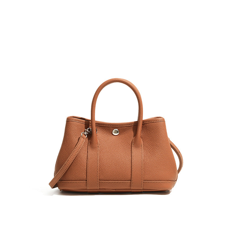 Bolso mini de piel cruzado estilo garden bag
