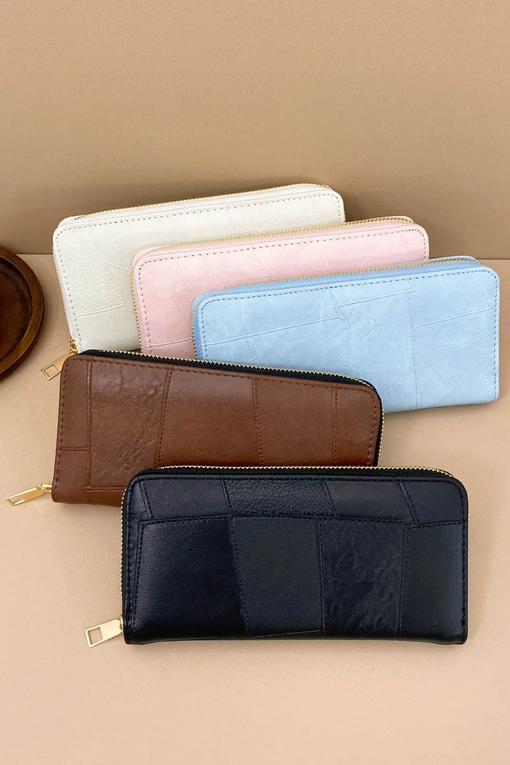 Cartera Pequeña de Piel Sintética con Múltiples Compartimentos