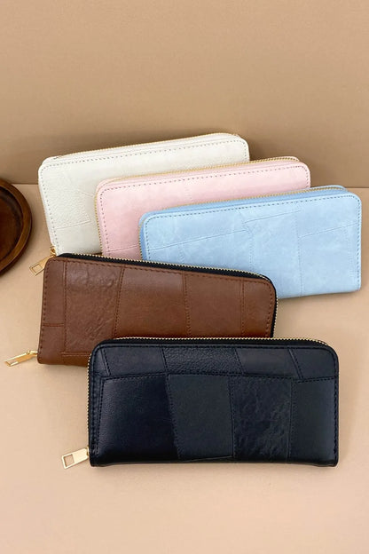 Cartera Pequeña de Piel Sintética con Múltiples Compartimentos