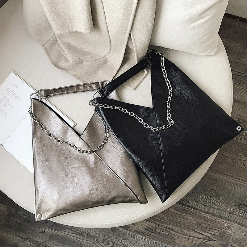 Bolso tote de PU de hombro versátil