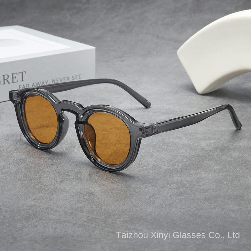Gafas de Sol Redondas Vintage Montura Pequeña Protección UV400