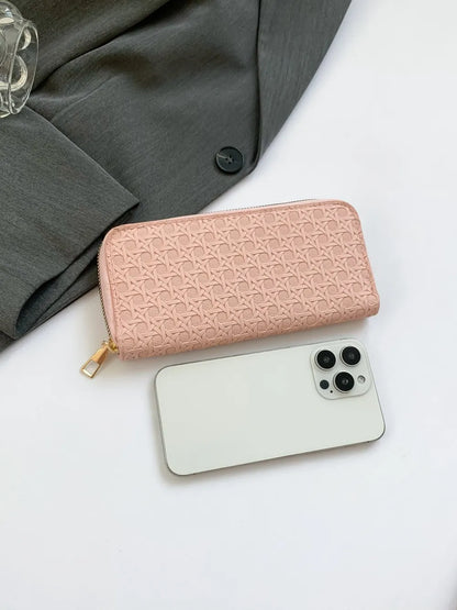 Cartera Pequeña de Piel Sintética de Color Liso