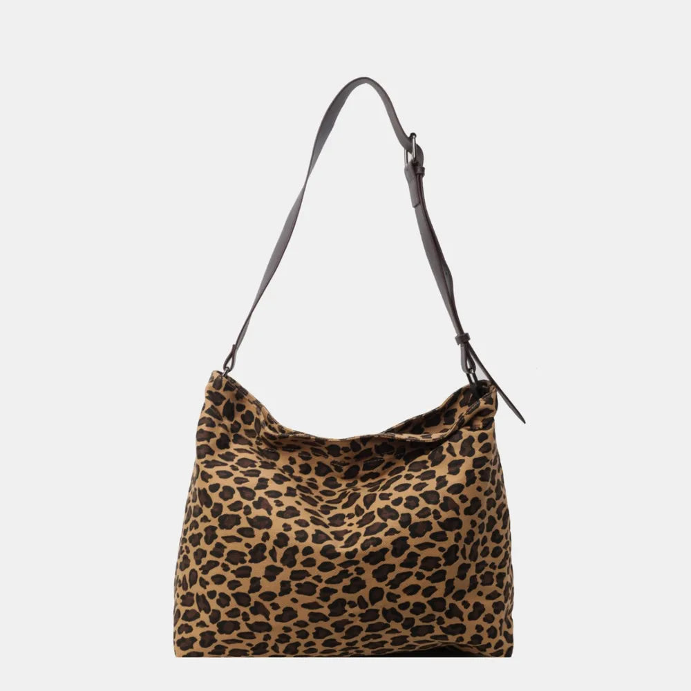 Bolso Tote con Estampado de Leopardo y Correa Ajustable