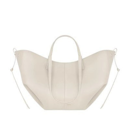 Bolso Cubo de Piel de Vaca con Forma de Lazo y Bolsa Interior Extraíble