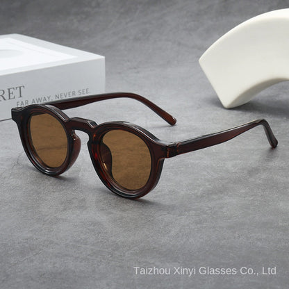 Gafas de Sol Redondas Vintage Montura Pequeña Protección UV400