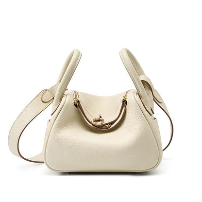 Bolso mini de piel genuina tipo doctor bag versátil