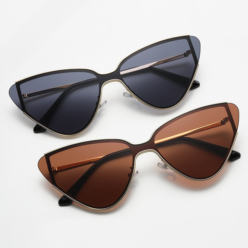 Gafas de sol cat eye retro de montura grande
