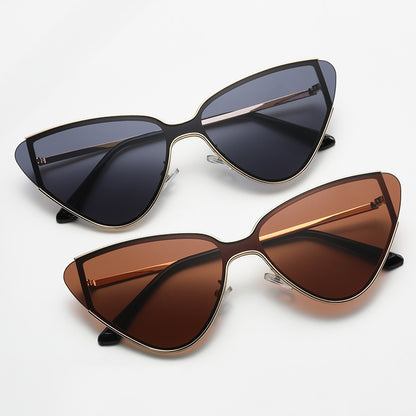 Gafas de sol cat eye retro de montura grande