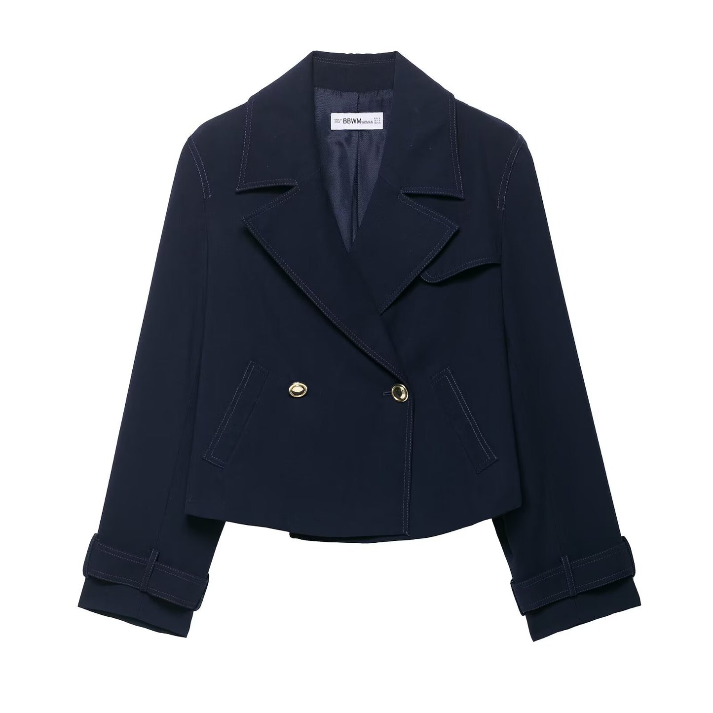Chaqueta corta de doble botonadura