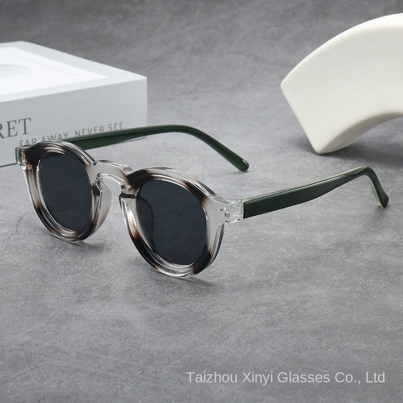 Gafas de Sol Redondas Vintage Montura Pequeña Protección UV400