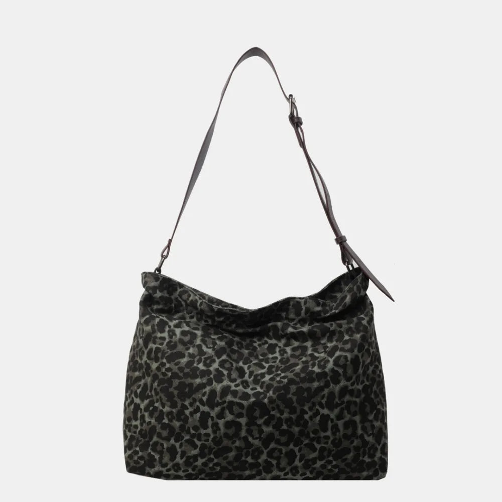 Bolso Tote con Estampado de Leopardo y Correa Ajustable