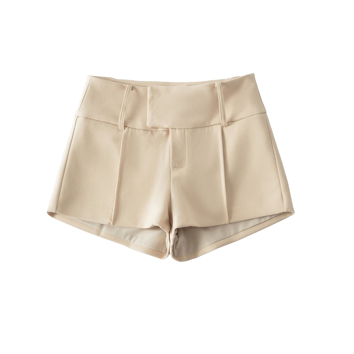 Shorts A-line de cintura baja y corte slim