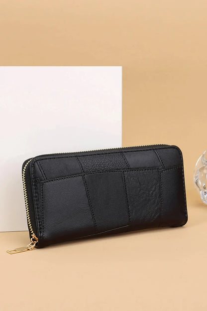 Cartera Pequeña de Piel Sintética con Múltiples Compartimentos
