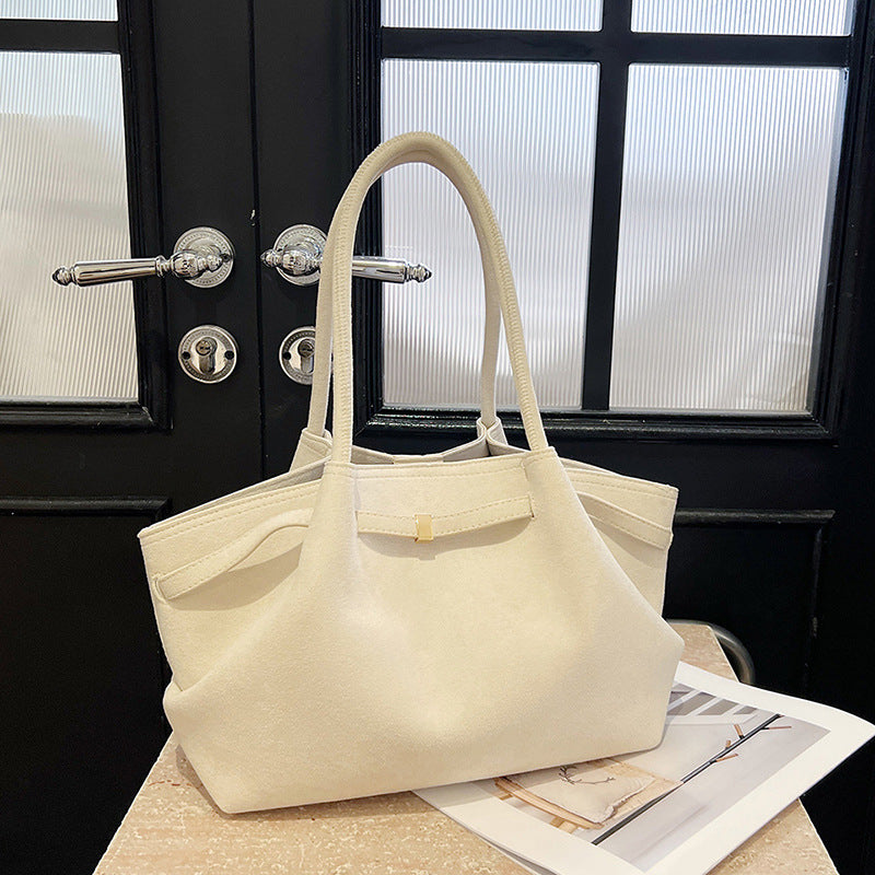 Bolso Tote de Terciopelo de Gran Capacidad Estilo Retro Urban