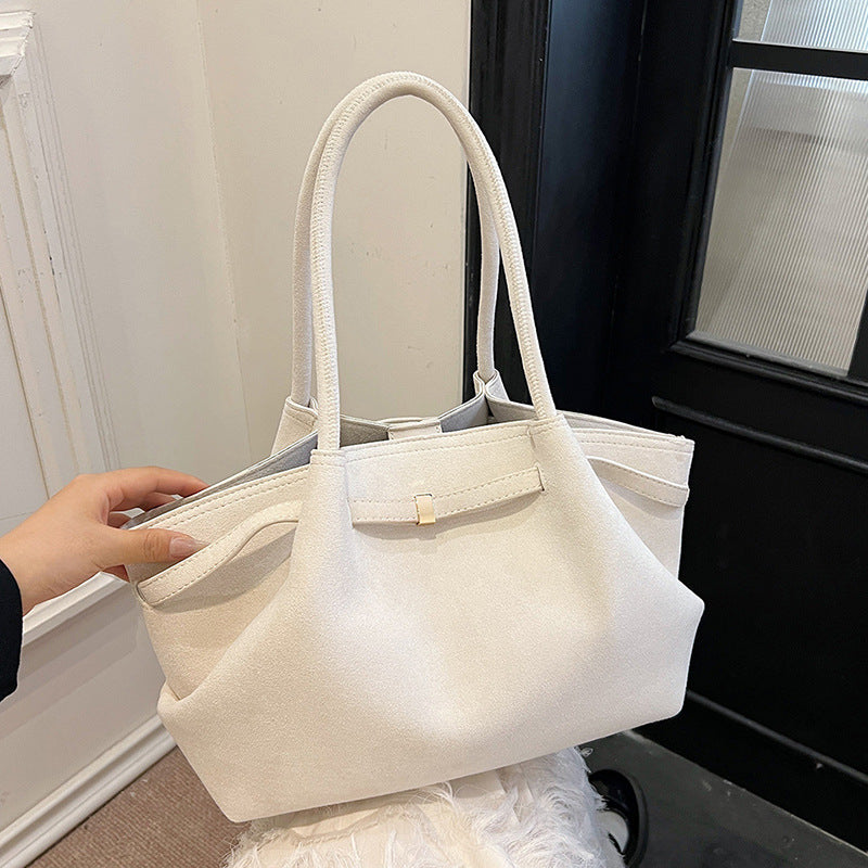 Bolso Tote de Terciopelo de Gran Capacidad Estilo Retro Urban