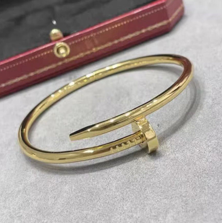 Pulsera de Plata 925 con Diamantes Tres Círculos Chapada en Oro