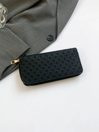 Cartera Pequeña de Piel Sintética de Color Liso