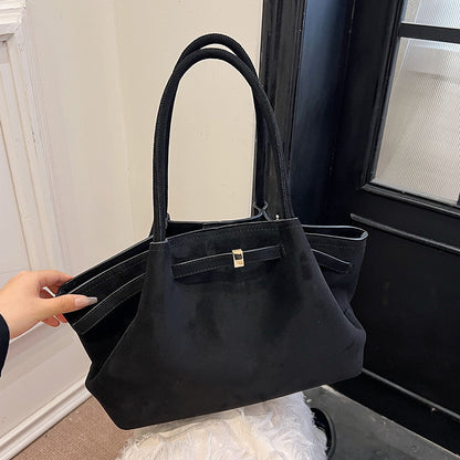 Bolso Tote de Terciopelo de Gran Capacidad Estilo Retro Urban