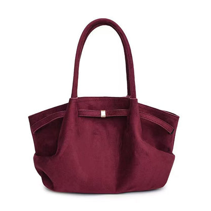 Bolso Tote de Terciopelo de Gran Capacidad Estilo Retro Urban