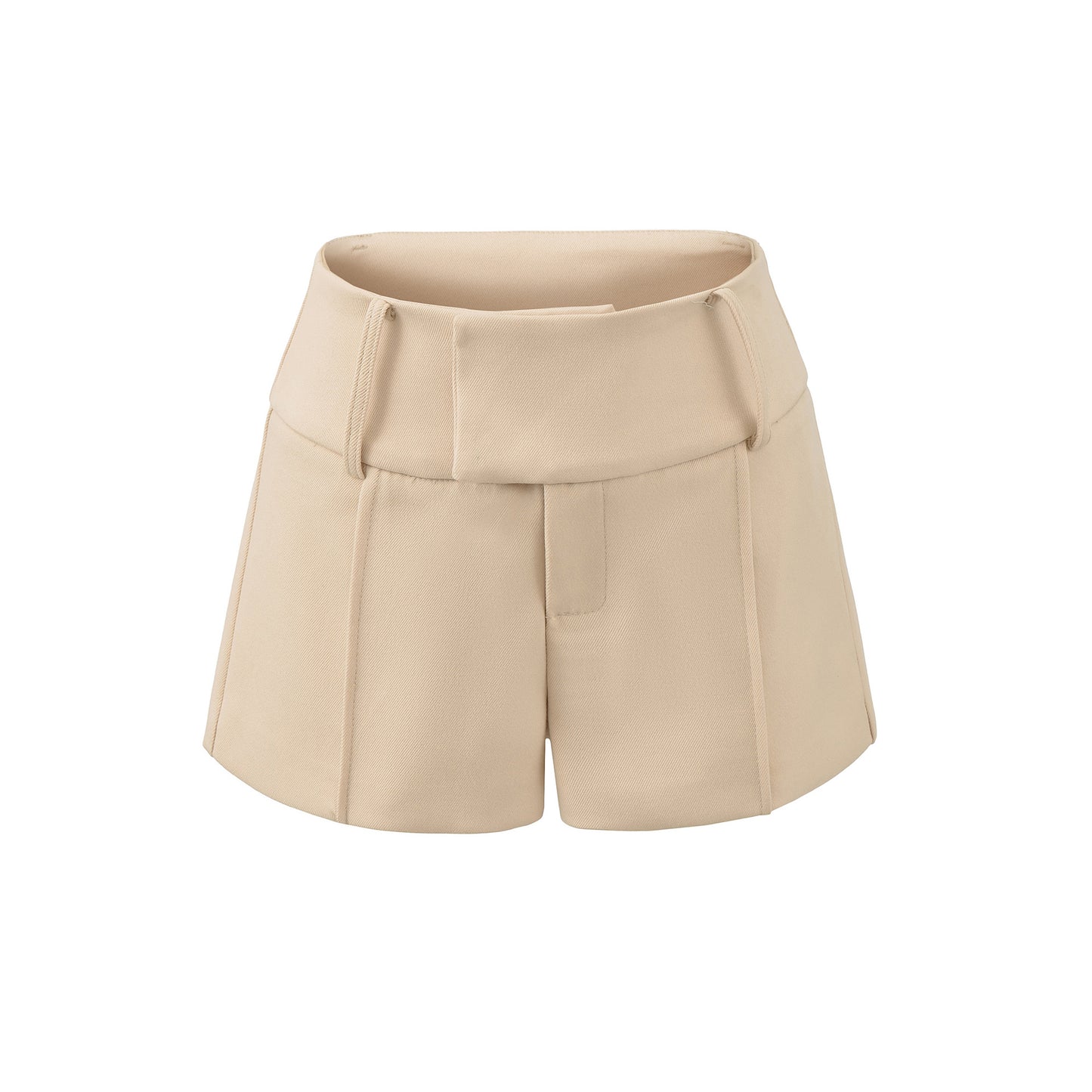 Shorts A-line de cintura baja y corte slim