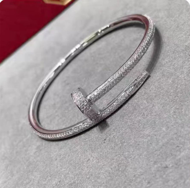 Pulsera de Plata 925 con Diamantes Tres Círculos Chapada en Oro