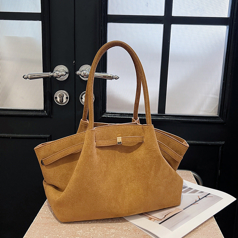 Bolso Tote de Terciopelo de Gran Capacidad Estilo Retro Urban