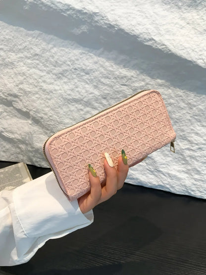 Cartera Pequeña de Piel Sintética de Color Liso