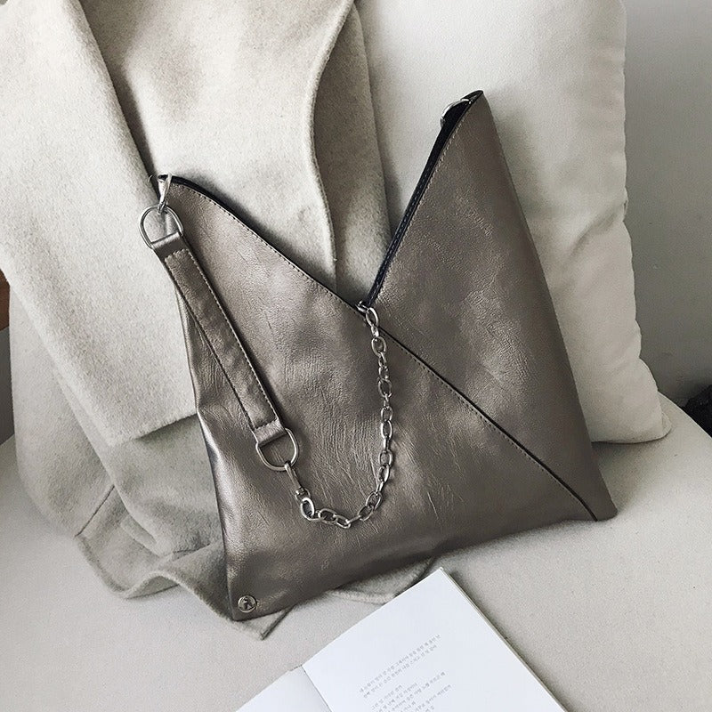 Bolso tote de PU de hombro versátil