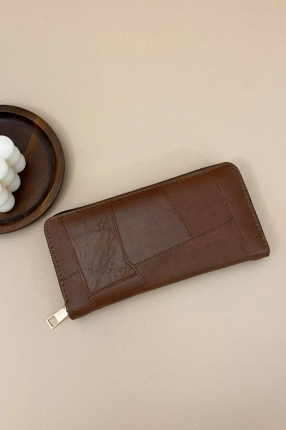 Cartera Pequeña de Piel Sintética con Múltiples Compartimentos