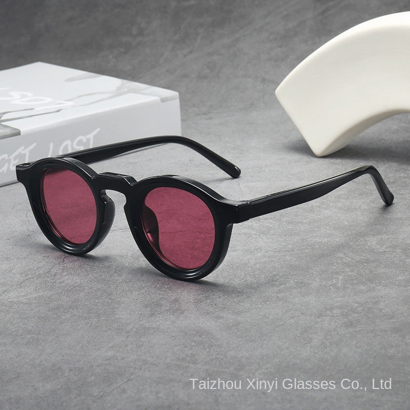 Gafas de Sol Redondas Vintage Montura Pequeña Protección UV400