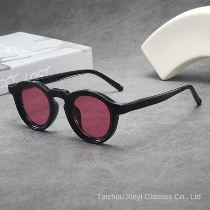Gafas de Sol Redondas Vintage Montura Pequeña Protección UV400