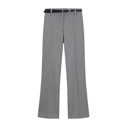 Chaleco en espiga + leggings acampanados
