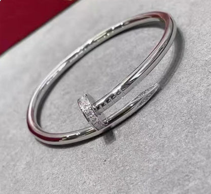 Pulsera de Plata 925 con Diamantes Tres Círculos Chapada en Oro