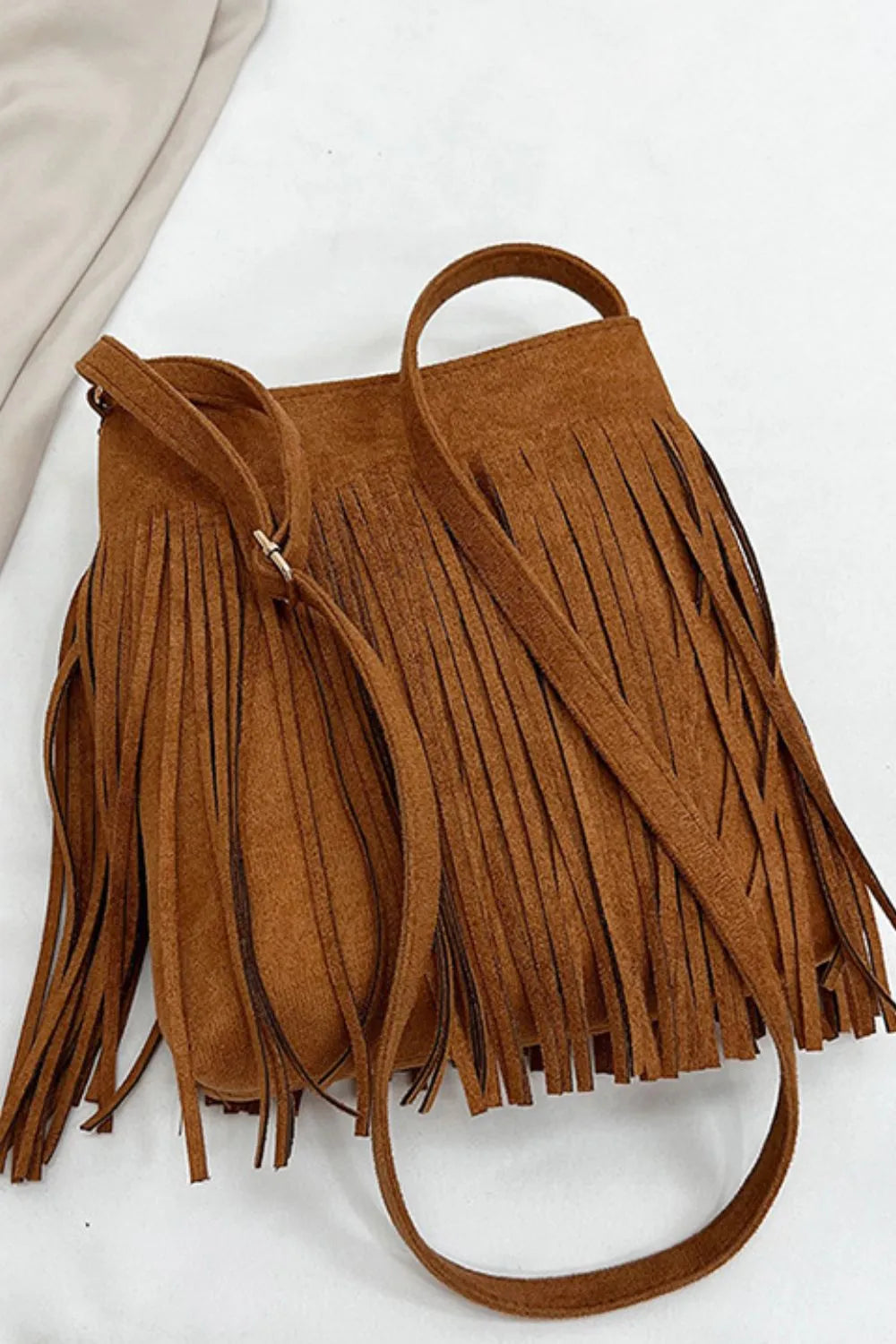Bolso Bandolera de Ante con Flecos