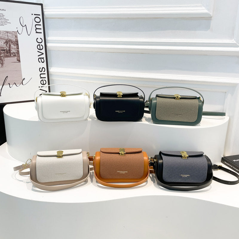 Bolso Cuadrado Pequeño de Hombro Retro Estilo Lujo