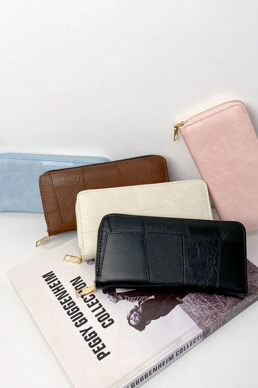 Cartera Pequeña de Piel Sintética con Múltiples Compartimentos