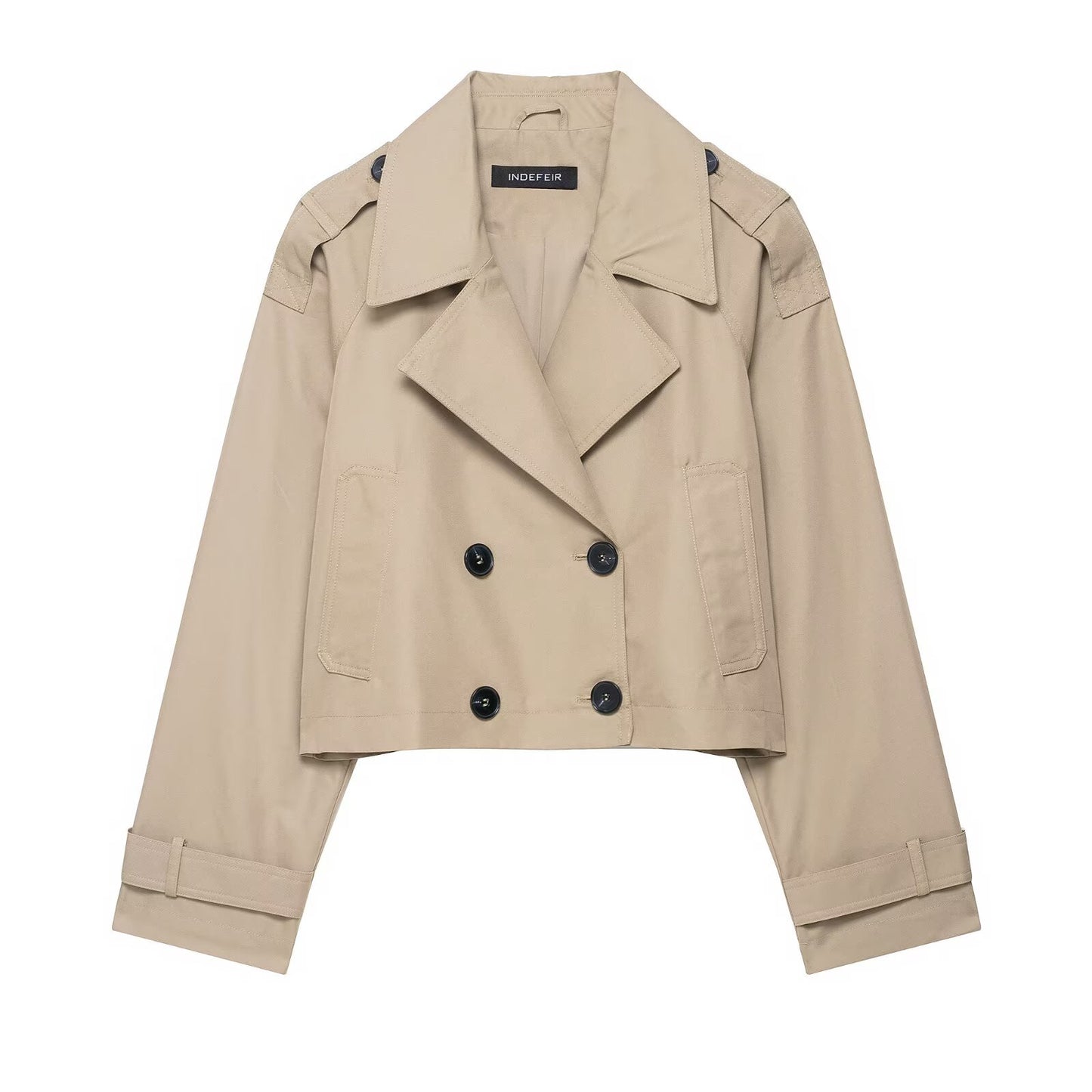 Blazer corta de doble botonadura