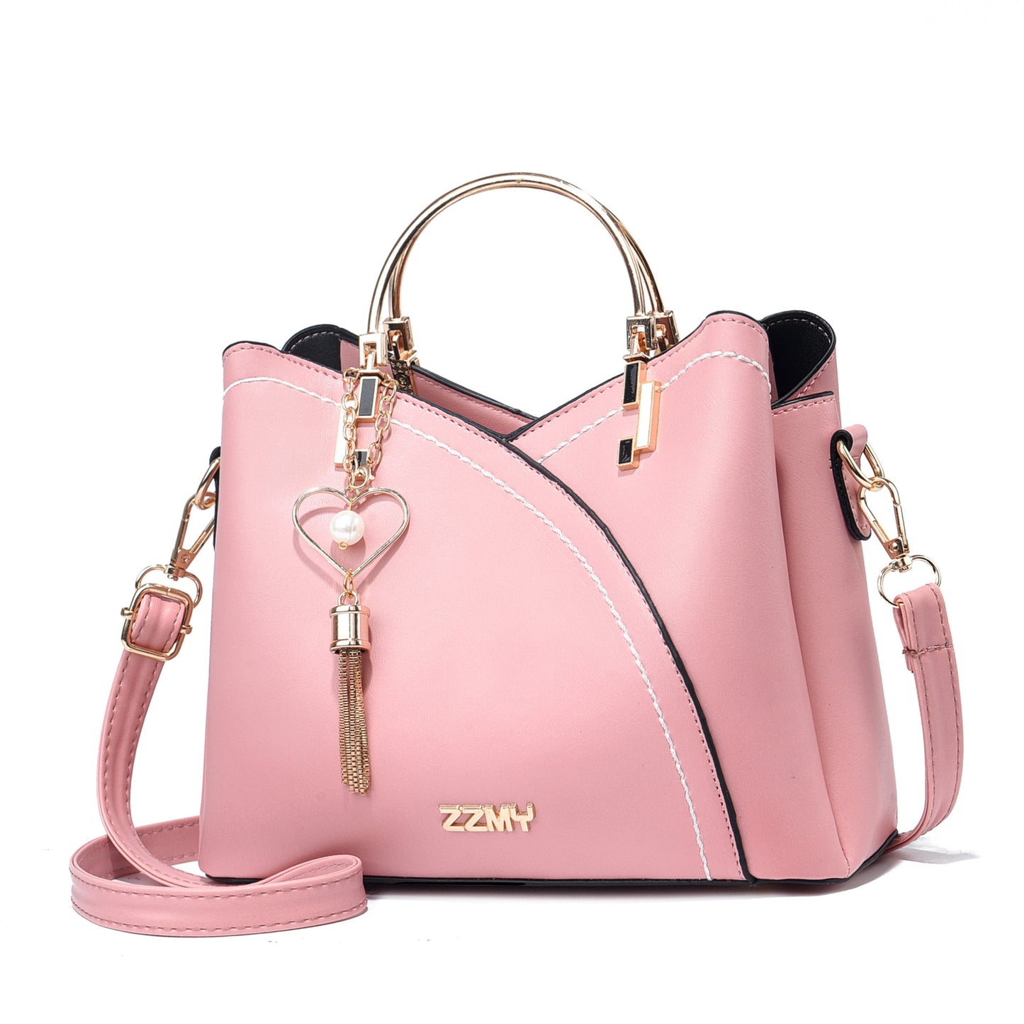 Bolso Cubo de Hombro y Bandolera con Bloques de Color