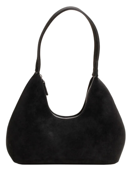 Bolso de Hombro Pequeño con Cremallera en Poliéster y PU